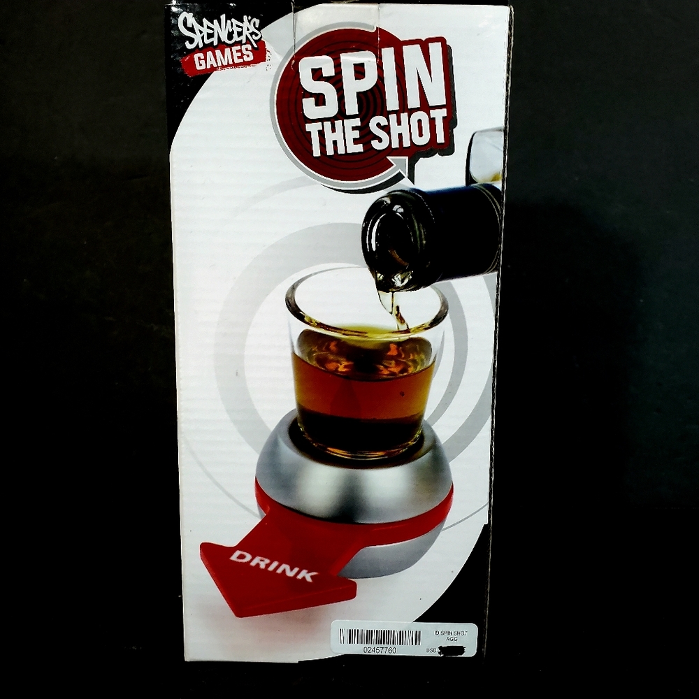 Spencer's Gifts Spin The Shot Adult Drinking Party Game Social Starter Fun NWT